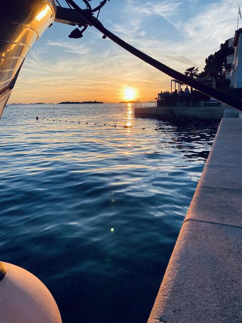 Sonnenuntergang bei Tribunj/Kroatien