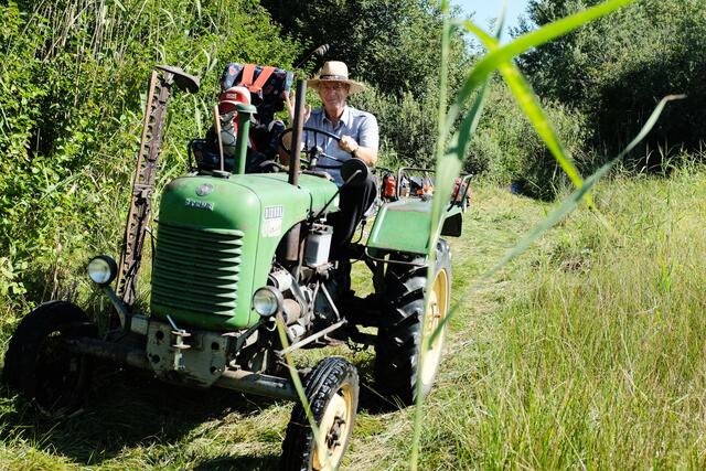 Vollen Einsatz zeigte wie schon so oft Altbürgermeister Gerhard Hauser.  | Foto: LPV/Jennifer-Florian Fischer