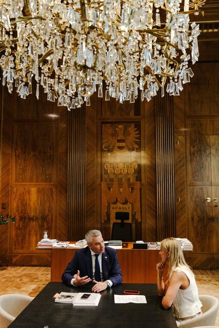 Karl Nehammer: Es gibt in Österreich bereits Vermögensteuern. Sie beruhen auf dem Ertrag des Vermögens. Das halte ich für einen sehr schlauen und vernünftigen, und auch moderneren Zugang.  | Foto: Roland Ferrigato