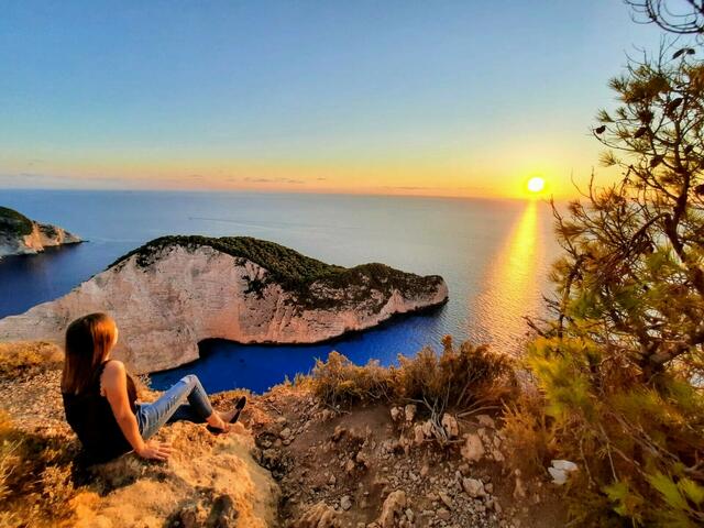 Sonnenuntergang in Zakynthos 