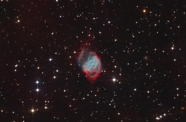 Dieser Planetarische Nebel wurde in den 70er Jahren von den österreichischen Astronomen Weinberger und Hartl entdeckt. | Foto: Sternwarte Brenntenriegel