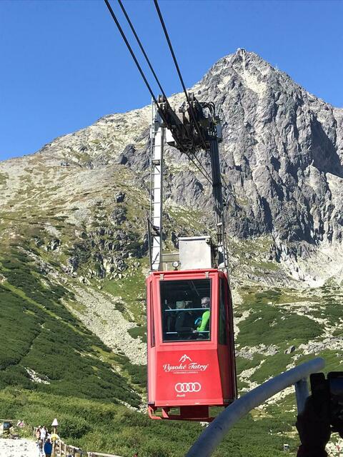 Fahrt auf die Lomnitzer Spitze in der Hohen Tatra