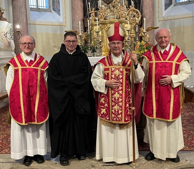 Prior P. Maximilian Bergmayr, Frater Konrad Holzinger, Abt Ambros Ebhart, Subprior P. Ernst Bamminger (von links).  | Foto: P. Josef Stelzer