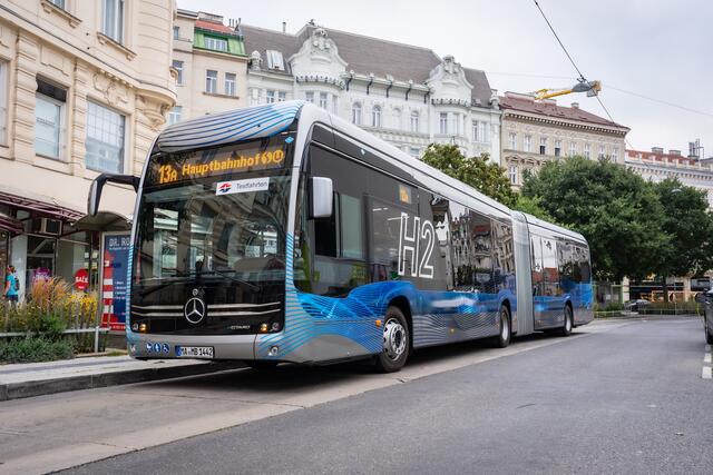 Auf drei Buslinien werden diese Woche neue Fahrzeuge getestet.  | Foto: David Bohmann
