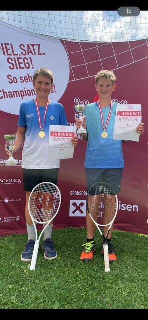 Die beiden Doppelmeister Lionel Frießnegg und Philipp Raser | Foto: STTV