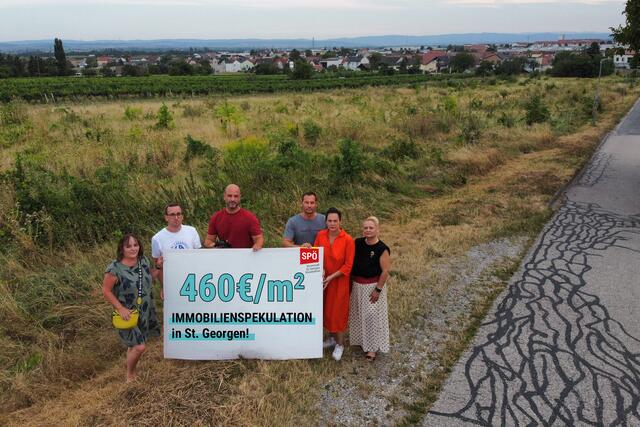 (v.l.) Stadträtin Trixi Wagner, GR Christoph Kainz, Klubobmann Christoph Fertl, GR Markus Rauchbauer, Vizebürgermeisterin Charlotte Toth-Kanyak, GR Elke Riener | Foto: SPÖ Eisenstadt