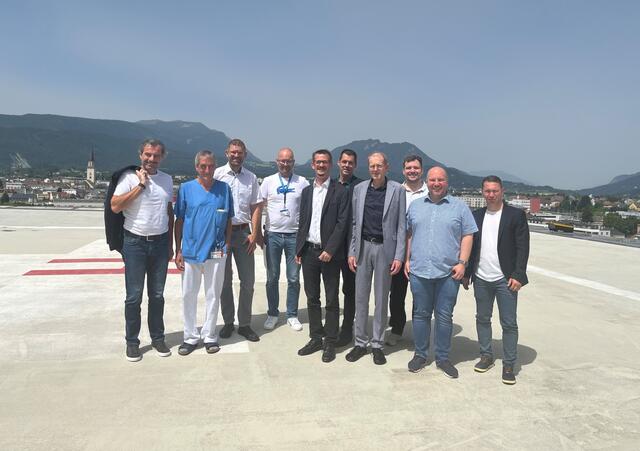 Treffen der beiden Klinik-Spitzen. | Foto: LKH Villach