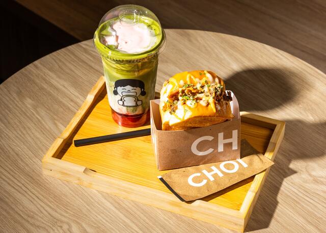 Im Café Choi kommt das Egg-Drop-Sandwich in Form einer Tasche. | Foto: Café Choi