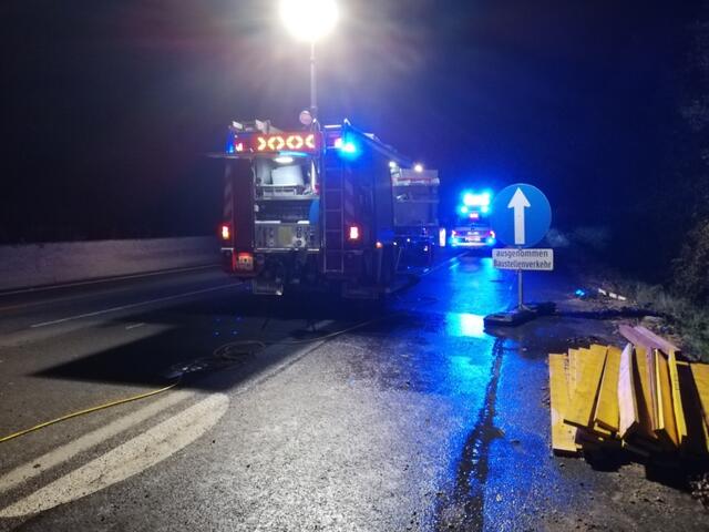 Die Feuerwehren konnten nach Sichtung der Unfall schnell wieder einrücken, da keine Gefahr bestand. | Foto: FF Ort