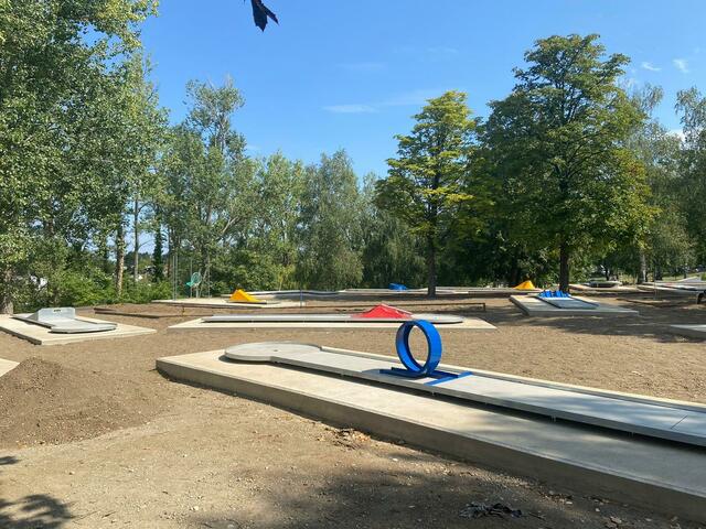 Als 18-Loch-Anlage ist die Minigolfanlage auch turniertauglich.  | Foto: Gemeinde Steinbrunn