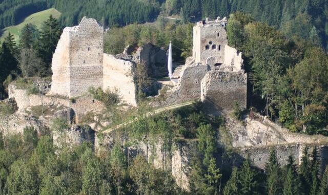 Die Ruine Ruttenstein in Pierbach. | Foto: Gemeinde