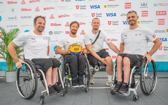 Matthias Wastian, Alexander Suppan, Hubert "Hubsi" Hager und Mehmet Hayirli. | Foto: EVA MANHART / APA / picturedesk.com 