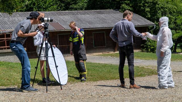 Bei der "Styrian Summer Art" arbeitete Andreas Ortner mit Rainer Hackstock zusammen. | Foto: Veronika Tanton