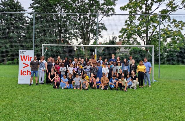 Besucht wurden die „GRAgustl“-Kinder dieses Jahr vom Team des Integrationsreferats, Kavita Sandhu, Banu Yildiz und Anna Marx, in der MS Karl-Renner. | Foto: Caritas