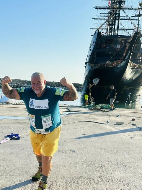 Der Jubel bei Franz Müllner nach dem Weltrekord war sichtlich riesengroß. | Foto: closeprotection.at