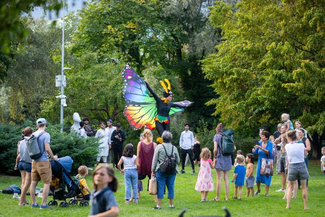 Der ganze Rapoldipark wird zu einem Zirkus. | Foto: Alena Klinger