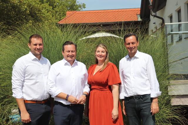 Sprachen in Premstätten über den Österreichplan der ÖVP: Matthias Pokorn, Kurt Egger, Nathalie Koch und Ernst Gödl. | Foto: Edith Ertl