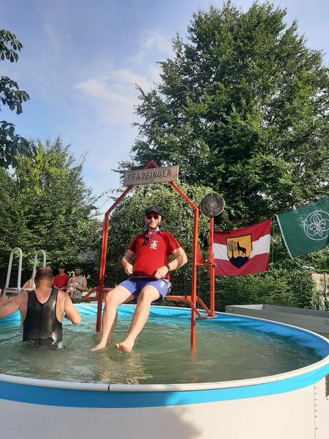 Im Ischler Kurpark war Zielsicherheit gefragt. | Foto: Pfadfinder Bad Ischl
