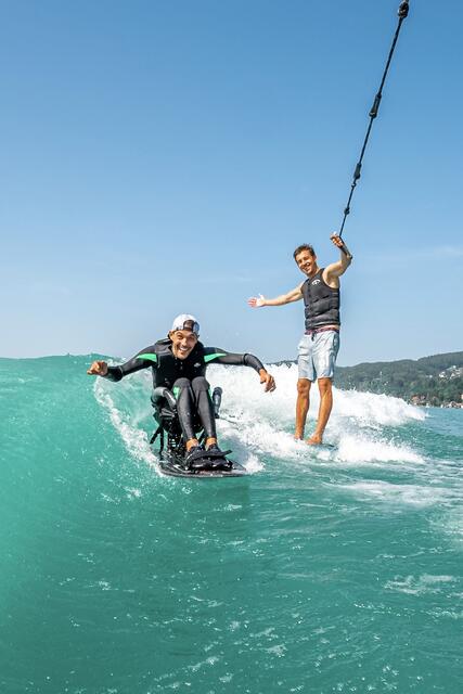 Sportler wie Florian Dungl (li.) oder Markus Lahmer (re.) sollten keineswegs als Gefahr für die Natur angesehen werden. | Foto: UWSC Velden