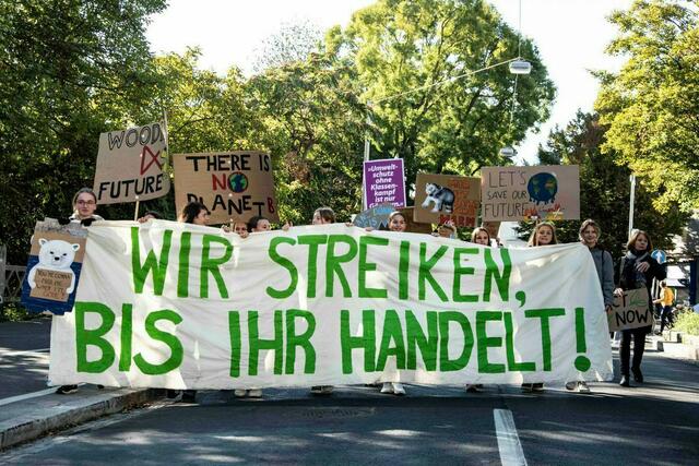 Die Botschaft ist eindeutig, die Politik zu bewegen, das große Ziel von Fridays for Future. | Foto: Christina Hauszer