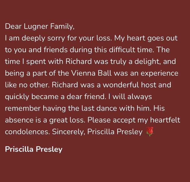 Diese Nachricht hat Presley im Online-Kondolenzbuch hinterlassen. | Foto: Screenshot bestattung-himmelblau.at