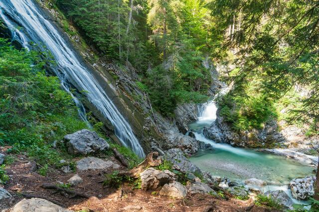 Der zweite Platz geht an diesen Schnappschuss, der das Naturschauspiel des Tauplitzer Wasserfalls einfängt. | Foto: Sarah Projer