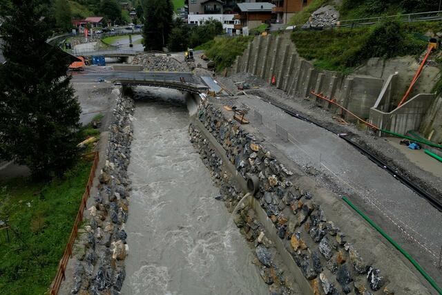 Ein Abschnitt der neuen Umfahrungsstraße in Hanglage. | Foto: Land Salzburg/Sandra Lanzl