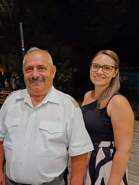 Papa und Tochter: Hans Miertl, Angelika Bayer-Miertl | Foto: Stadtkapelle Oberwart