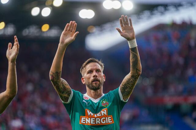 Trotz Führungstreffer durch Burgstaller unterlagen zehn Rapidler gegen Playoff-Gegner Braga. (Archiv) | Foto: Newspix / EXPA / picturedesk.com