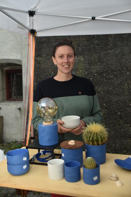 Federica Ramacciotti aus Italien hatte feine Töpfe und Vasen aus Keramik im Angebot. | Foto: Kendlbacher