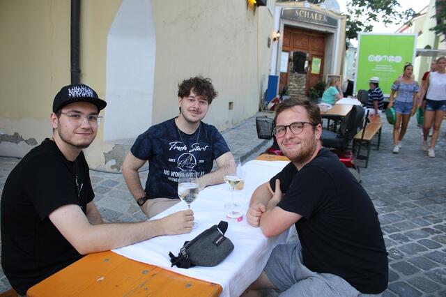 Die Wiener Sebastian und Fabian waren vom Preis-Leistungsverhältnis begeistert
