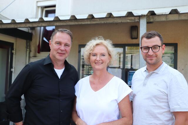 Andreas Babler mit NAbg. Karin Greiner und NAbg-Kandidat Stephan Scheifinger