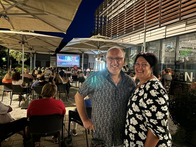 Ernst Gregorc und Monika Sonderegger-Lang beim Kinotermin in der Stadtgemeinde Mureck. | Foto: MeinBezirk