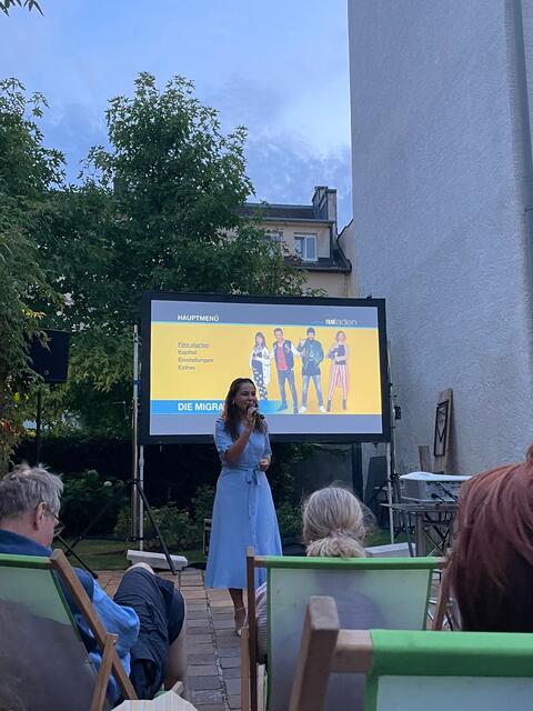 Klubobfrau der Grünen Eisenstadt, Samara Sánchez Pöll genoss den Kinoabend.  | Foto: Samara Sánchez Pöll