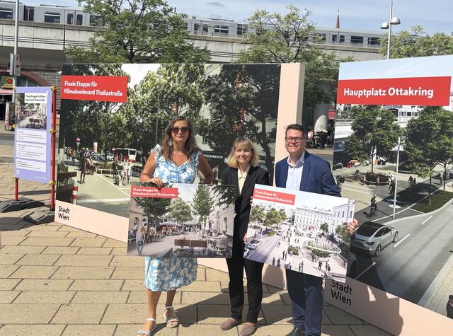 Die dritte und letzte Bauphase der klimafitten Thaliastraße hat begonnen.  | Foto: Philipp Scheiber