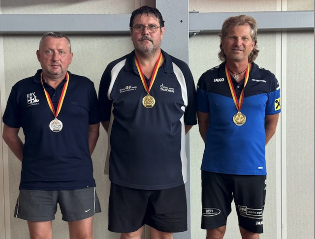 Landesmeisterschaft Senioren: Manfred Mattes, Wilhelm Huber jun., Andreas Eiter | Foto: Stocksport Burgenland