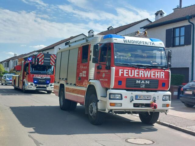 Da keine weitere Gefahr von der Anlage ausgehen konnte, rücken die Einsatzkräfte um 12:36 Uhr wieder ein. | Foto: FF Waidhofen/Thaya