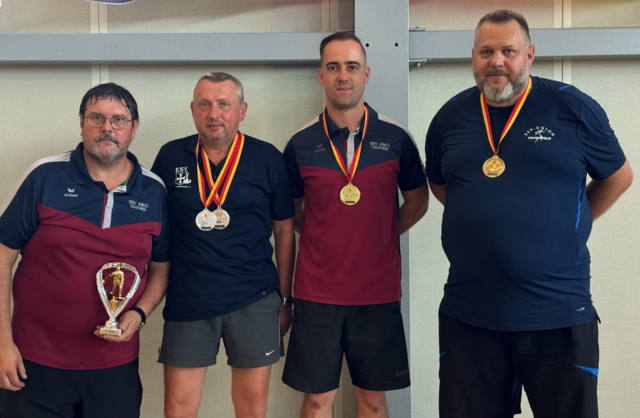 Landesmeisterschaft Herren: Wilhelm Huber jun., Manfred Mattes, Rene Glavanovits, Jürgen Binder | Foto: Stocksport Burgenland