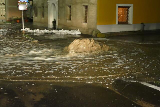 Die Wassermassen in Neumarkt. | Foto: BFV Murau