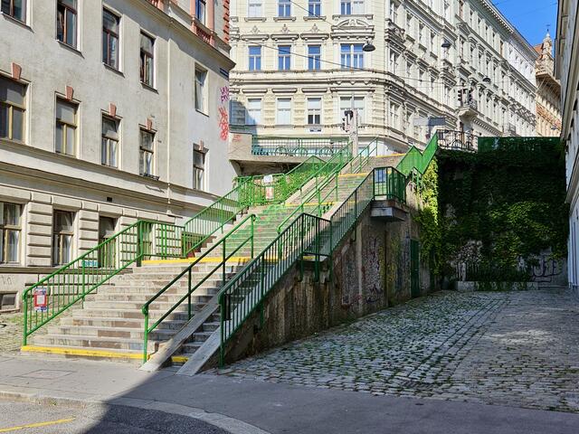 Mit der Umbenennung hofft die ÖVP mehr Unterstützung für einen Aufzug neben der Stiege zur erhalten. | Foto: ÖVP Mariahilf