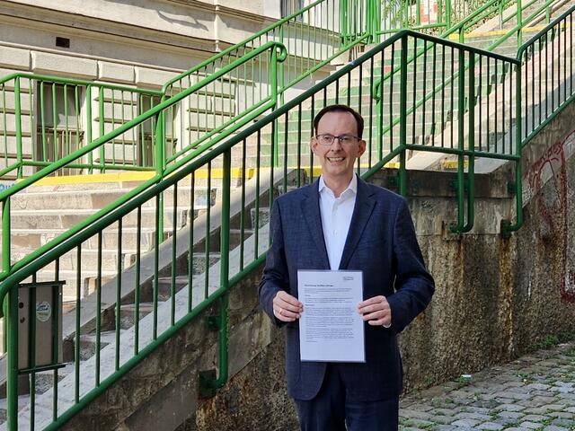 ÖVP-Bezirksparteiobmann Gerhard Hammerer möchte einen Antrag zur Swiftie-Umbenennung im nächsten Bezirksparlament einreichen. | Foto: ÖVP Mariahilf