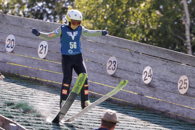 Stadtadlerin Siri Grimheden (12) aus Wien-Landstraße ist neue Wiener Landesmeisterin der Schülerinnen | Foto: Danner/Skisprungclub Wiener Stadtadler