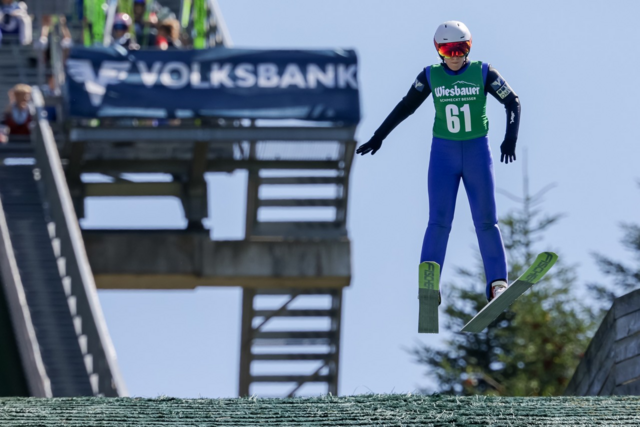Stadtadlerin Antonia Csida (13) fliegt zum Vize-Landesmeisterinnentitel | Foto: Danner/Skisprungclub Wiener Stadtadler