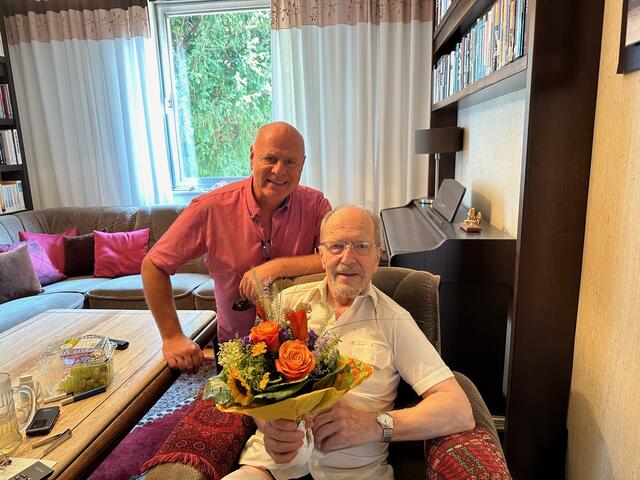 Kürzlich feierte Herr Gerhard Melzer seinen 85. Geburtstag, zu dem ihm Bürgermeister Mag. Peter M. Wolf persönlich gratulierte.
 | Foto: Gemeinde Maria Lanzendorf