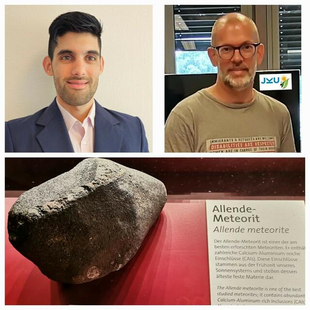 Diesen Meteoriten haben Schöfberger und Fernandez untersucht. | Foto: JKU