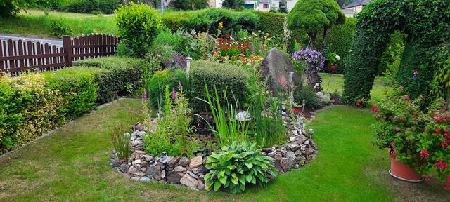 Blick in den Garten von Hermine Hausberger | Foto: privat