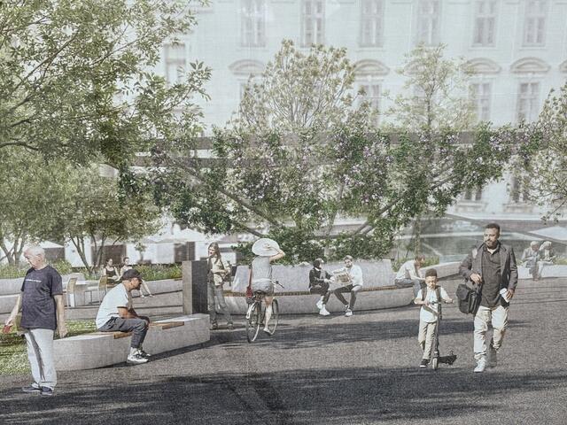 So könnte der Platz der Kulturen künftig aussehen. | Foto: Yewo Landscapes