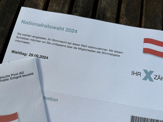 Nationalratswahl 2024: Am 29. September werden Wahlberechtigte zu den Urnen gerufen. Es besteht die Möglichkeit der Briefwahl. | Foto: MeinBezirk.at