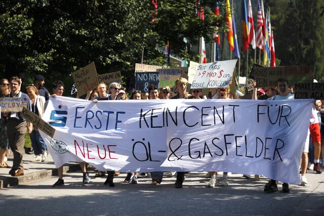 Am Mittwoch fand der erste Klimastreik in Alpbach statt.  | Foto: Gerald Geyer