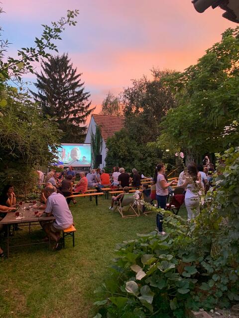 Abendstimmung beim Sommerkino in Unterpullendorf